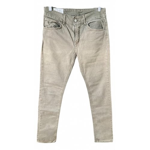 Pre-owned Dondup Jeans In Khaki