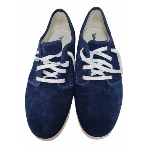 Pre-owned Timberland Low Trainers In Blue