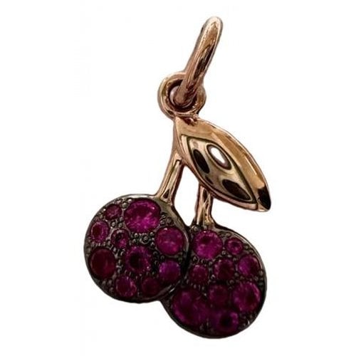 Pre-owned Dodo Pink Gold Pendant In Red