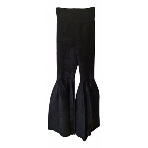 Pre-owned Alaïa Trousers In Black