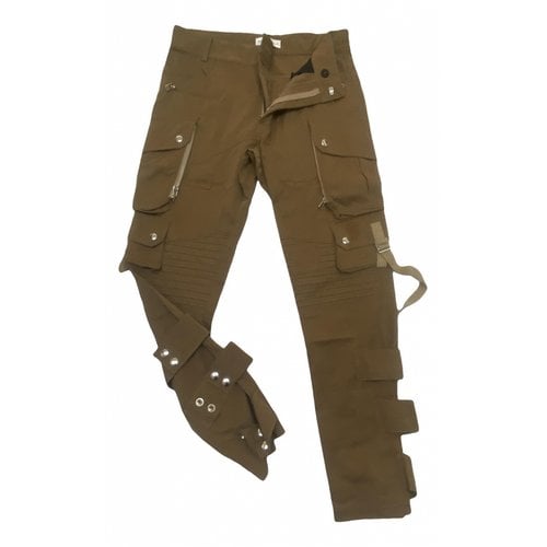 Pre-owned Faith Connexion Trousers In Ecru