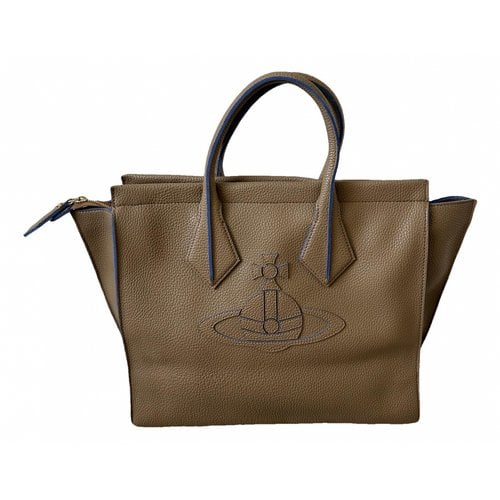 Pre-owned Vivienne Westwood Anglomania Vegan Leather Bag In Beige