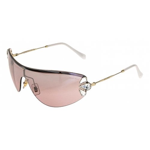 Pre-owned Miu Miu Sunglasses In Pink