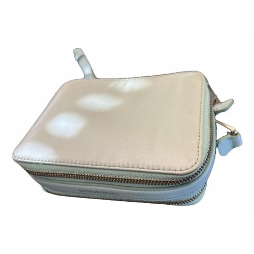 Pre-owned Emporio Armani Leather Clutch Bag In Green