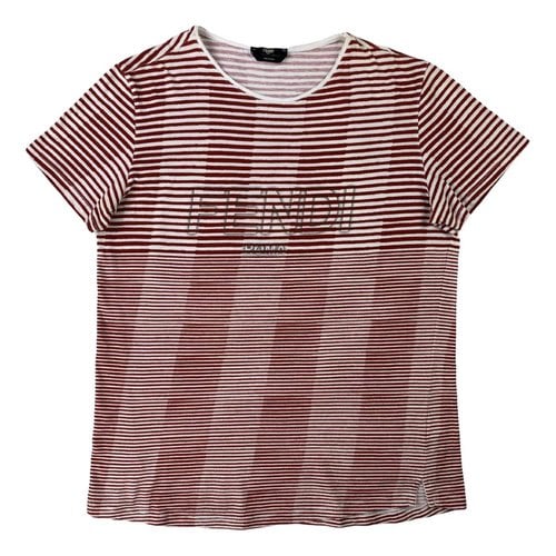 Pre-owned Fendi T-shirt In Red