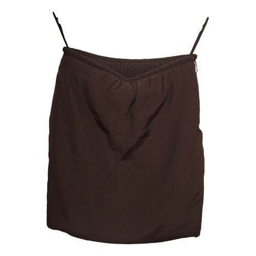 Pre-owned Bottega Veneta Mini Skirt In Brown
