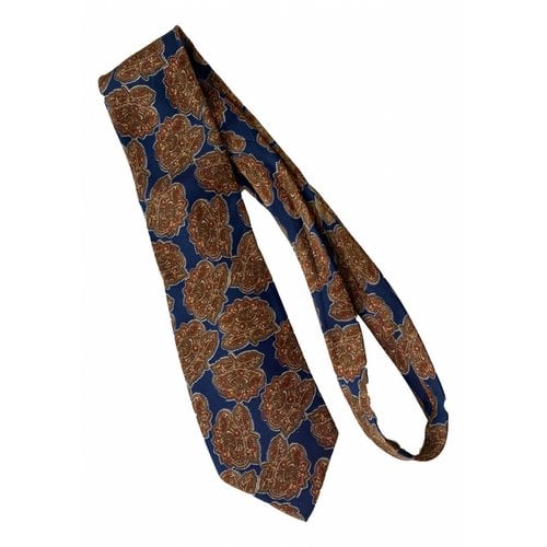 Pre-owned Cacharel Silk Tie In Navy