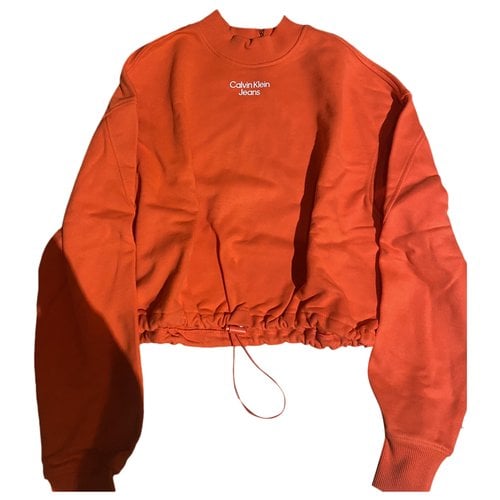 Pre-owned Calvin Klein Jeans Est.1978 Sweatshirt In Orange