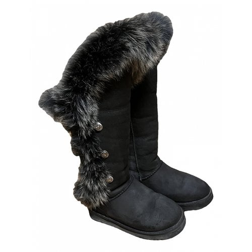 Pre-owned Australia Luxe Snow Boots In Black