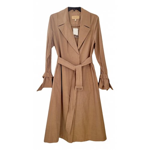 Pre-owned Cole Haan Trench Coat In Camel