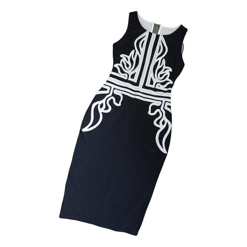 Pre-owned Lipsy Mid-length Dress In Black