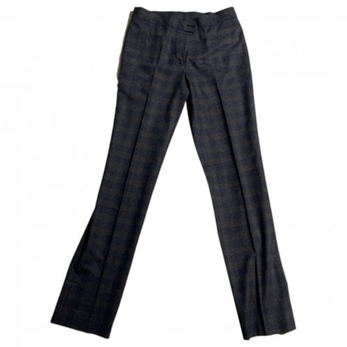 Pre-owned Herno Wool Trousers In Blue