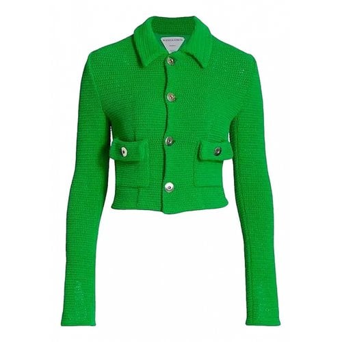Pre-owned Bottega Veneta Tweed Blazer In Green