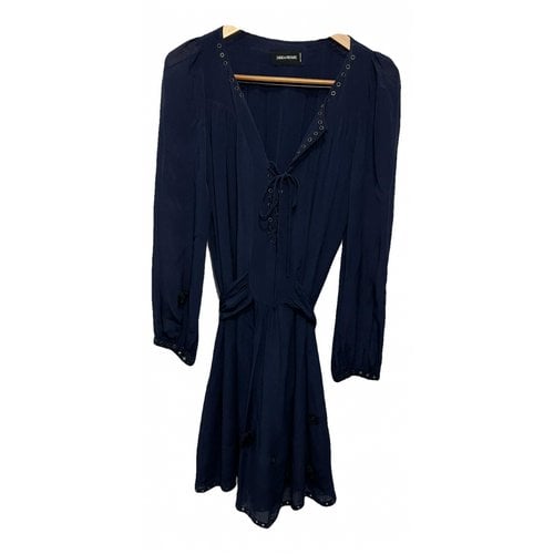 Pre-owned Zadig & Voltaire Mini Dress In Navy
