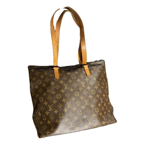 Pre-owned Louis Vuitton Mezzo Leather Tote In Brown