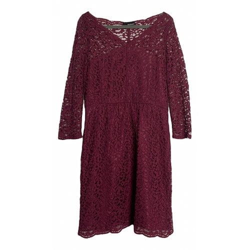 Pre-owned The Kooples Lace Dress In Burgundy
