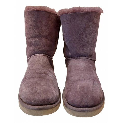 Pre-owned Ugg Boots In Purple