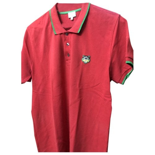 Pre-owned Kenzo Tiger Polo Shirt In Red