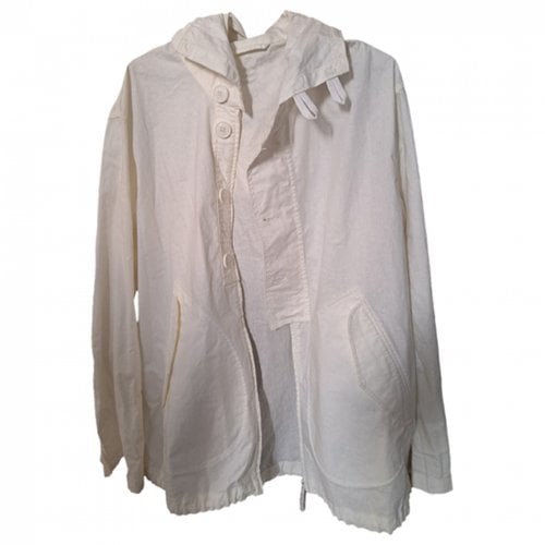 Pre-owned Armani Exchange Linen Jacket In White