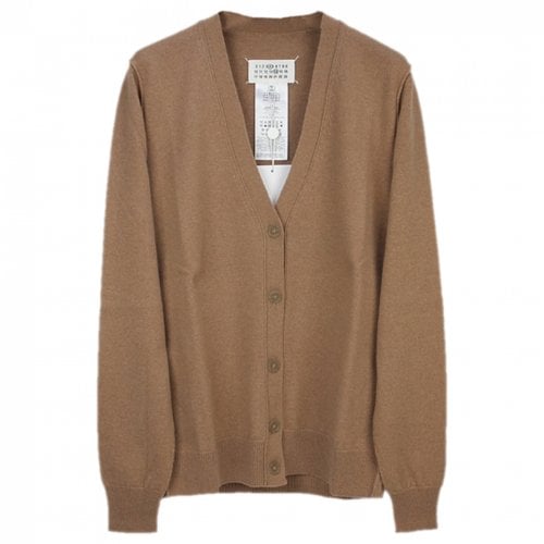 Pre-owned Maison Margiela Cashmere Cardigan In Camel
