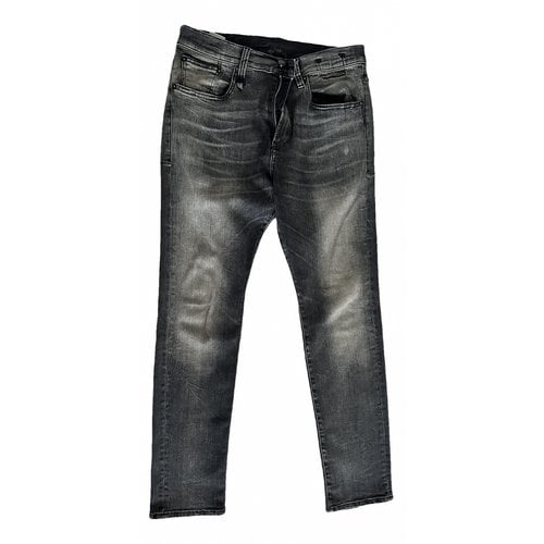 Pre-owned R13 Straight Jeans In Grey