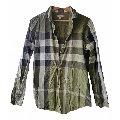 Pre-owned Burberry Blouse In Green