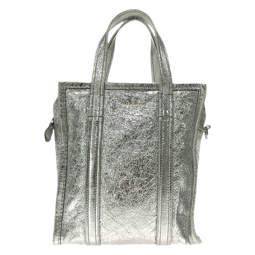 Pre-owned Balenciaga Leather Handbag In Silver