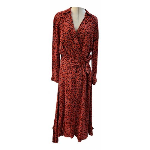 Pre-owned Berenice Mid-length Dress In Red