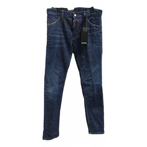 Pre-owned Dsquared2 Straight Jeans In Grey