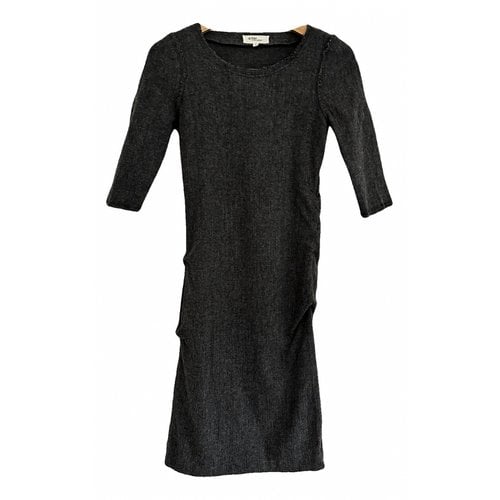 Pre-owned Isabel Marant Étoile Wool Mid-length Dress In Grey