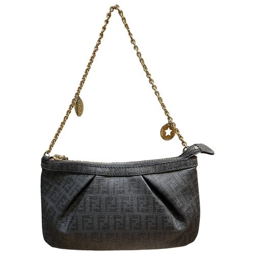 Pre-owned Fendi Baguette Handbag In Black