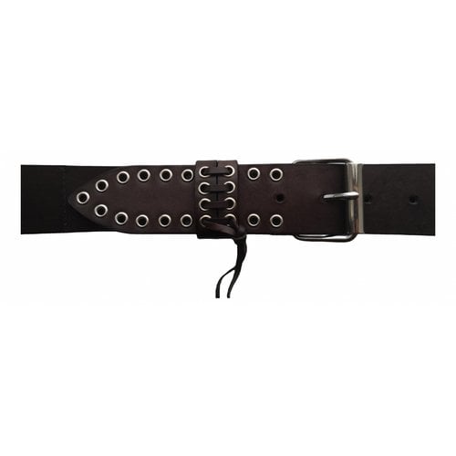 Pre-owned Fay Leather Belt In Brown