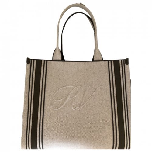 Pre-owned Roger Vivier Cloth Handbag In Grey