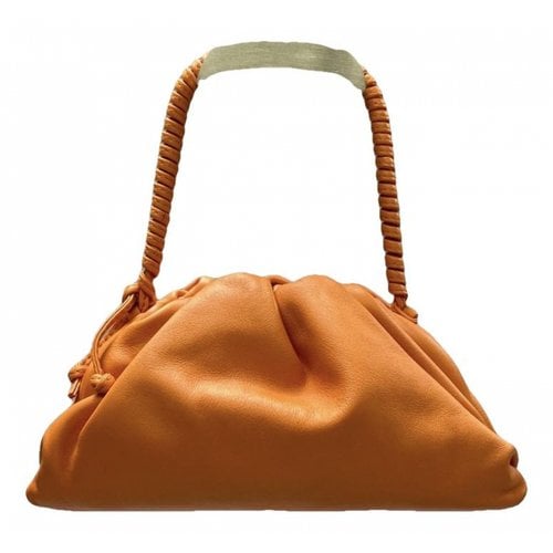 Pre-owned Bottega Veneta Pouch Leather Handbag In Orange