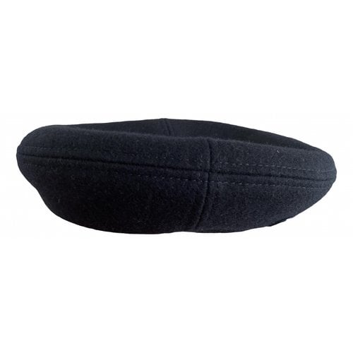 Pre-owned Maison Michel Wool Beret In Navy