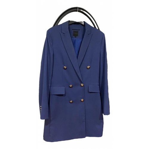 Pre-owned Silvian Heach Trench Coat In Blue