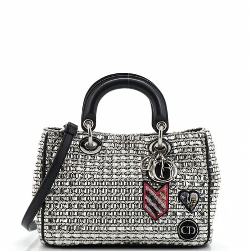 Pre-owned Dior Leather Handbag In Silver