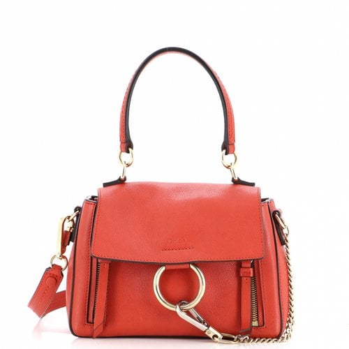 Pre-owned Chloé Leather Handbag In Orange