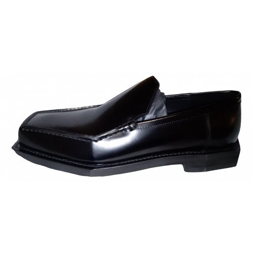 Pre-owned Coperni Leather Flats In Black