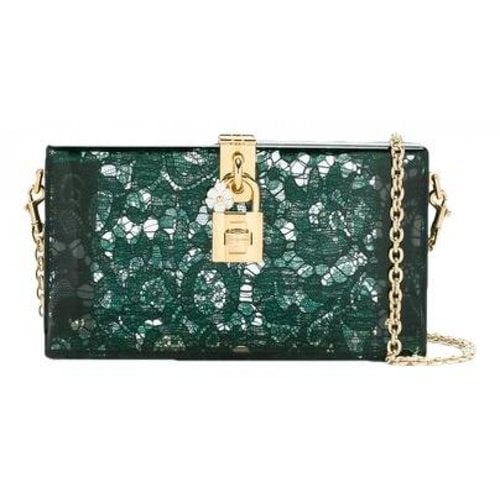 Pre-owned Dolce & Gabbana Clutch Bag In Green