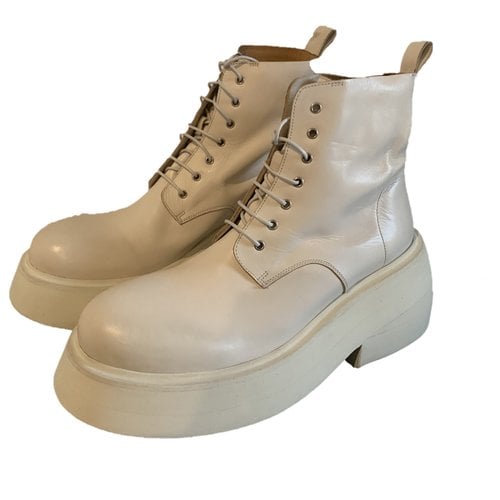 Pre-owned Marsèll Leather Boots In White