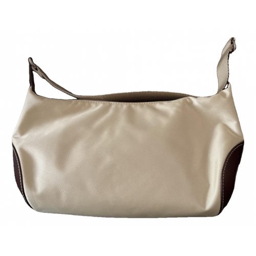 Pre-owned Lancel Cloth Handbag In White