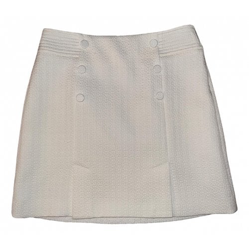 Pre-owned Claudie Pierlot Mid-length Skirt In White