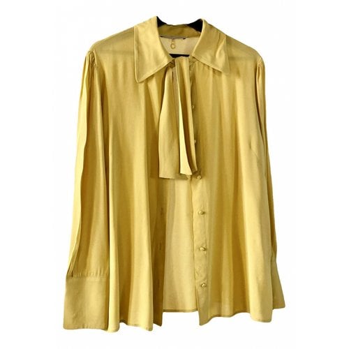 Pre-owned L'autre Chose Blouse In Yellow