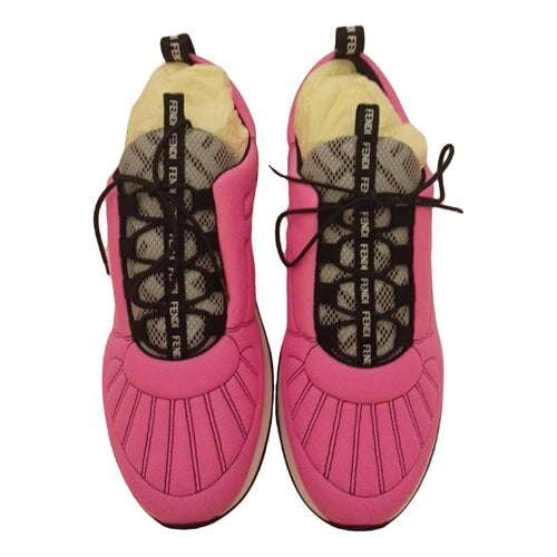 Pre-owned Fendi Trainers In Pink