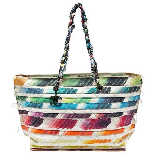 Pre-owned Chanel Leather Tote In Multicolour