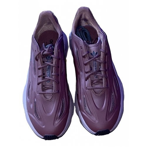 Pre-owned Adidas Originals Ozweego Lace Ups In Burgundy