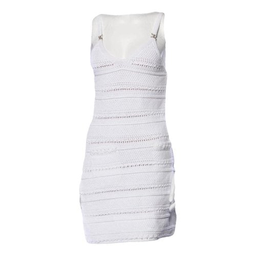 Pre-owned Chanel Mini Dress In White