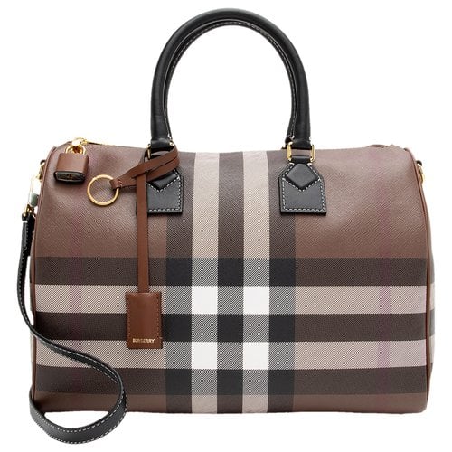 Pre-owned Burberry Leather Satchel In Multicolour