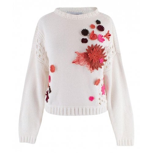 Pre-owned Valentino Knitwear In White